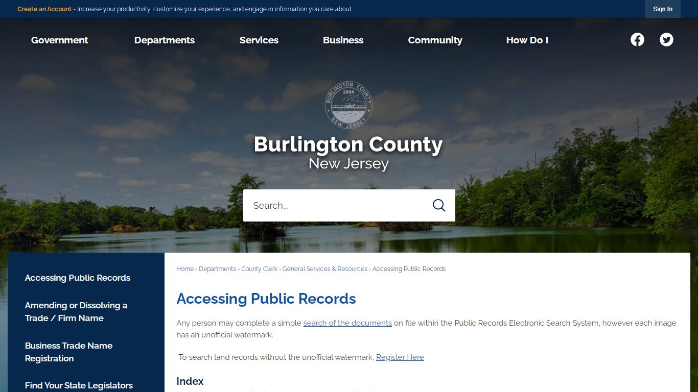 Accessing Public Records | Burlington County, NJ ...