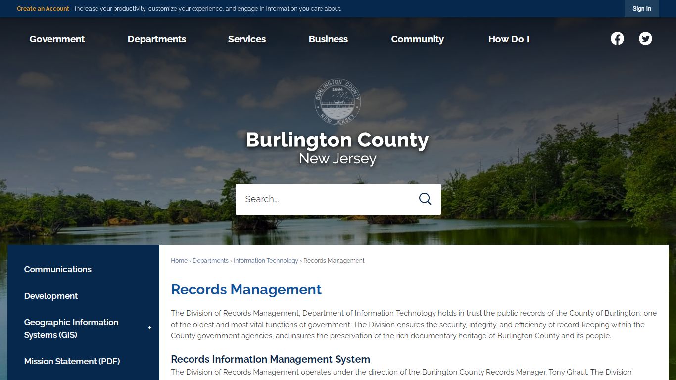 Records Management | Burlington County, NJ - Official Website